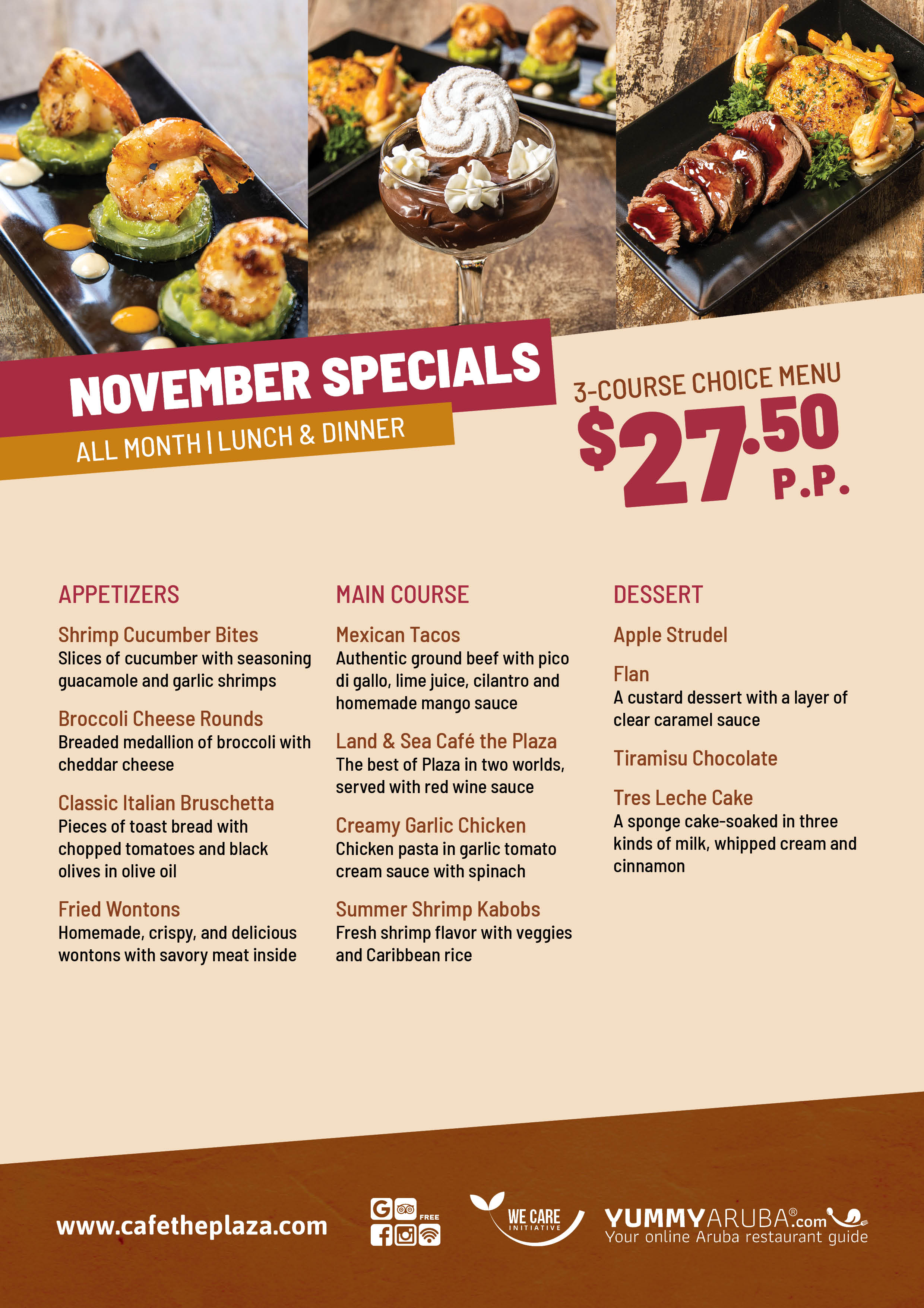 special. menu. 3-course. delicious. best. cheap. good price. November. travel. treat.  