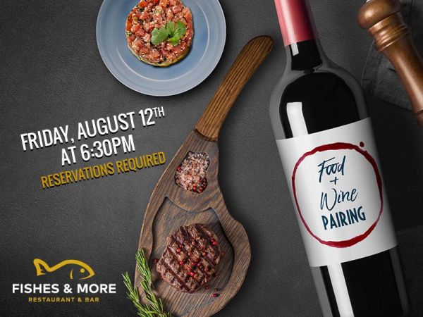 An Exclusive 5- Course Food and Wine Pairing Dinner at Fishes & More