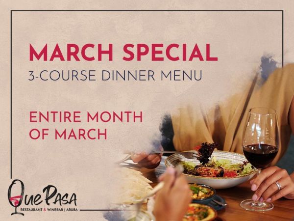 A Fantastic March Special at Que Pasa Restaurant & Winebar