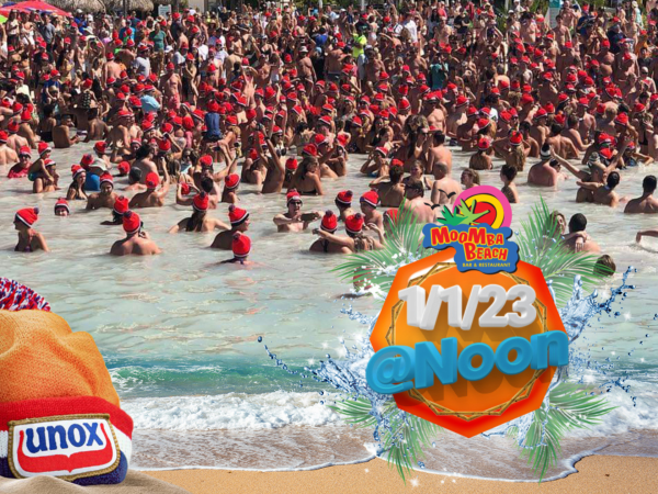 The ‘Unox Nieuwjaarsduik’ at MooMba Beach is the best way to start 2023