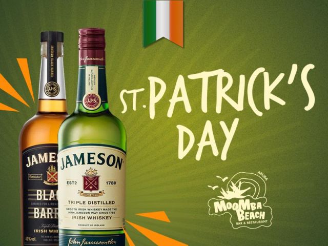 Celebrate St. Patrick's Day on The Beach at MooMba Beach Bar & Restaurant!
