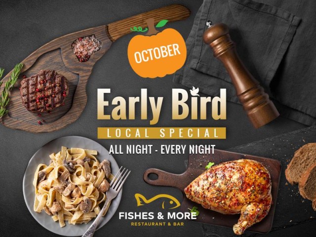 Local Early Bird Special Available ALL NIGHT Every NIGHT!