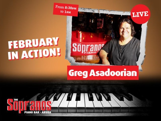 And... The Party Continues With Greg Asadoorian at Sopranos Piano Bar!