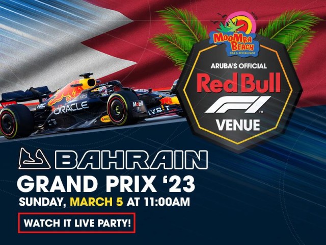 Grand Prix Live at Moomba Beach Bar & Restaurant, Aruba's Official Red Bull F1 Venue