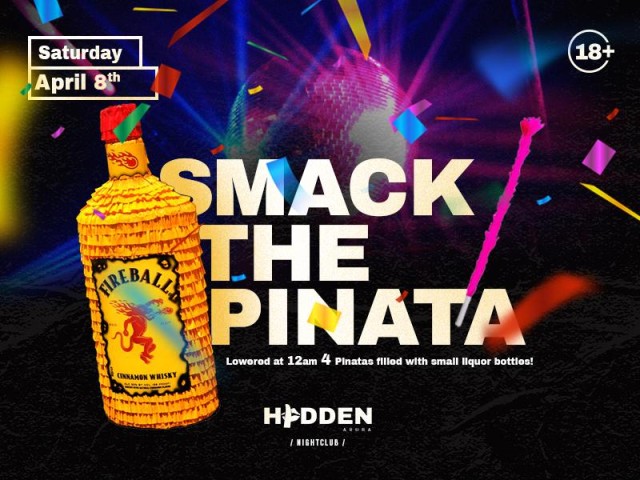 Smack That Pinata party at HIDDEN Nightclub