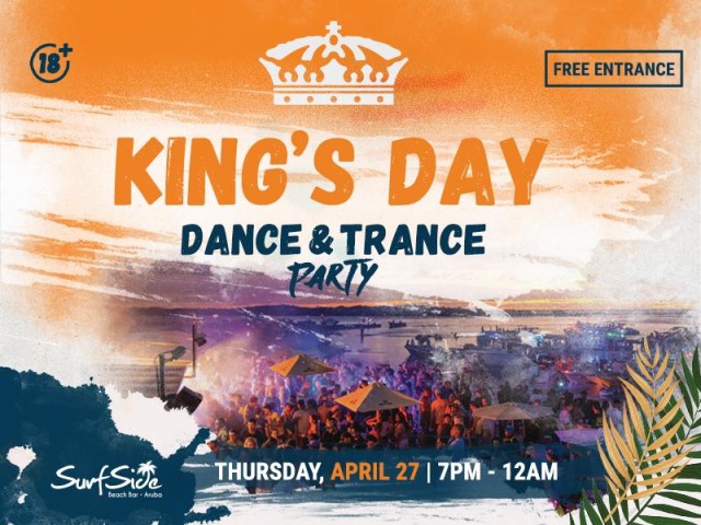 Celebrate King's Day with a Bang at Surfside Beach Bar's Dance & Trance Beach Party!