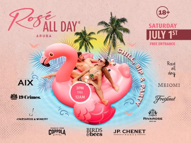 Rosé All Day at Surfside Beach Bar: Experience Pink Elegance and Fun