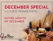 Que Pasa Restaurant & Winebar: A Culinary Symphony for Your Holiday Celebration at Afl. 58!