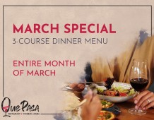 A Fantastic March Special at Que Pasa Restaurant & Winebar